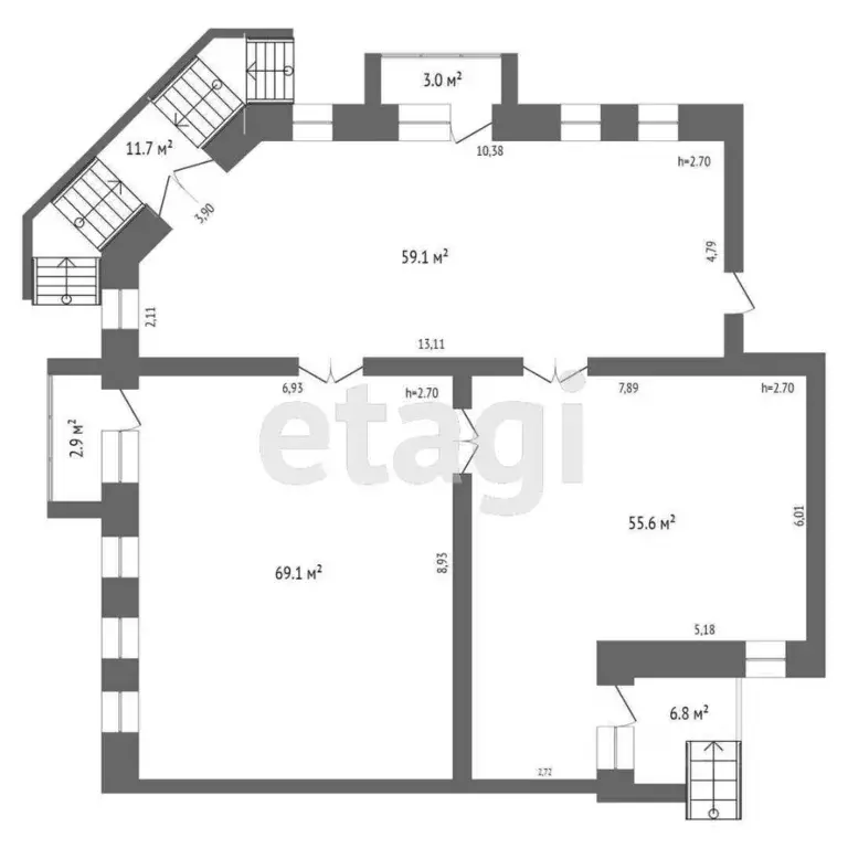 Торговая площадь в Коми, Ухта Тиманская ул., 1 (189 м) - Фото 1