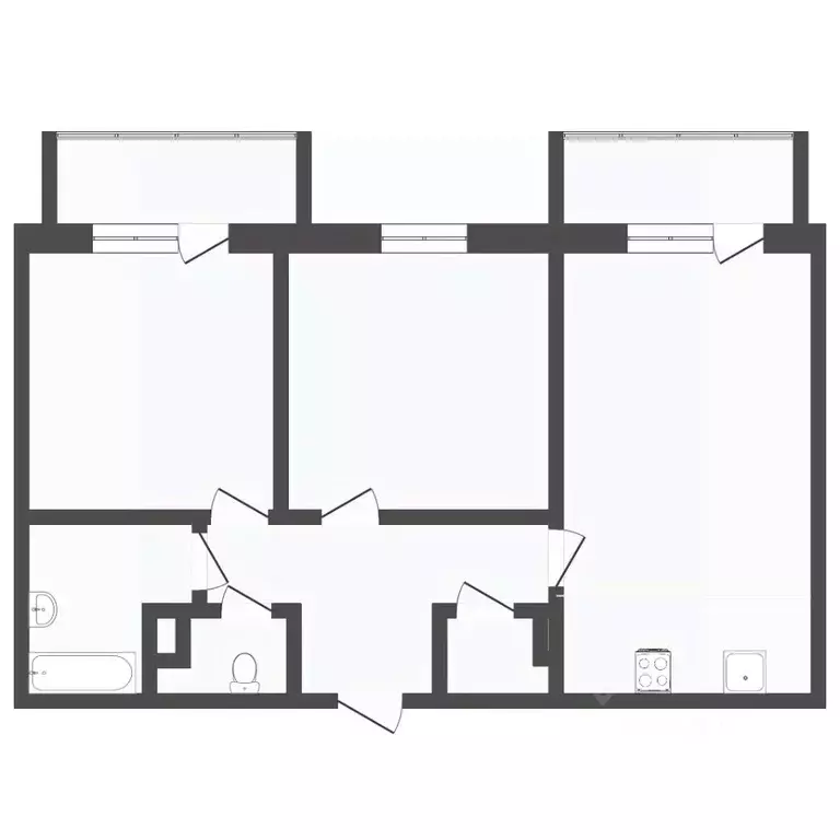 2-к кв. Тюменская область, Тюмень Велижанская ул., 66 (59.3 м) - Фото 2