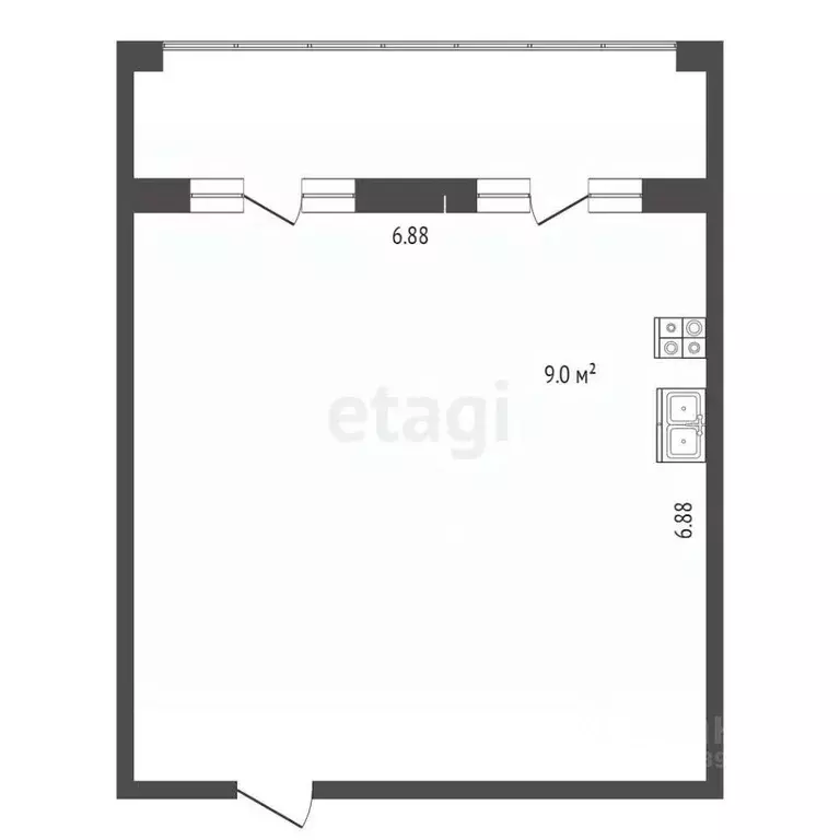 1-к кв. Камчатский край, Елизовский муниципальный округ, пос. ... - Фото 2