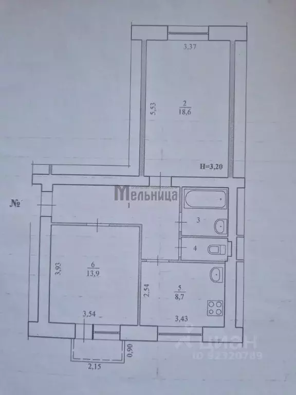 2-к кв. Волгоградская область, Волгоград ул. Таращанцев, 13 (56.6 м) - Фото 2