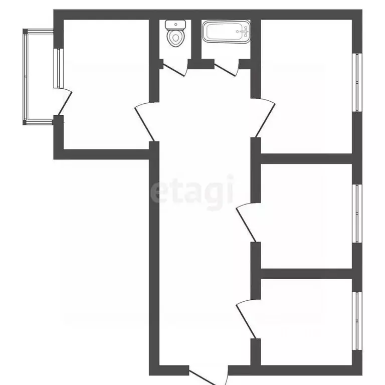 3-к кв. Владимирская область, Ковров ул. Машиностроителей, 9 (63.3 м) - Фото 1