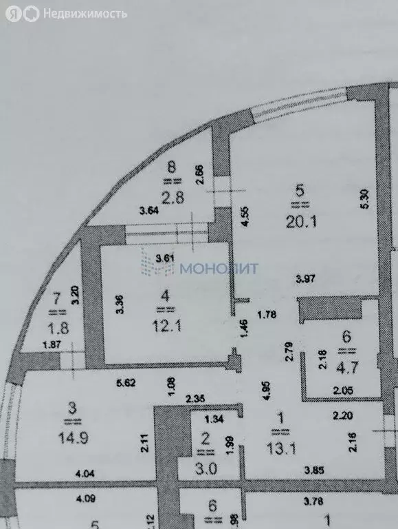 2-комнатная квартира: Нижний Новгород, улица Ванеева, 6 (72.6 м) - Фото 0