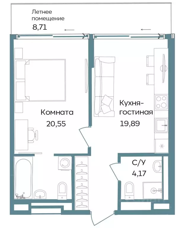 2-к кв. Крым, Саки ул. Морская (53.32 м) - Фото 1