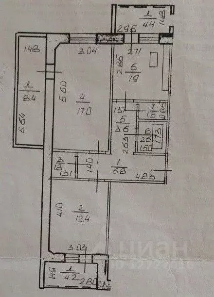 2-к кв. Башкортостан, Уфа ул. Набережная реки Уфы, 57 (62.0 м) - Фото 2