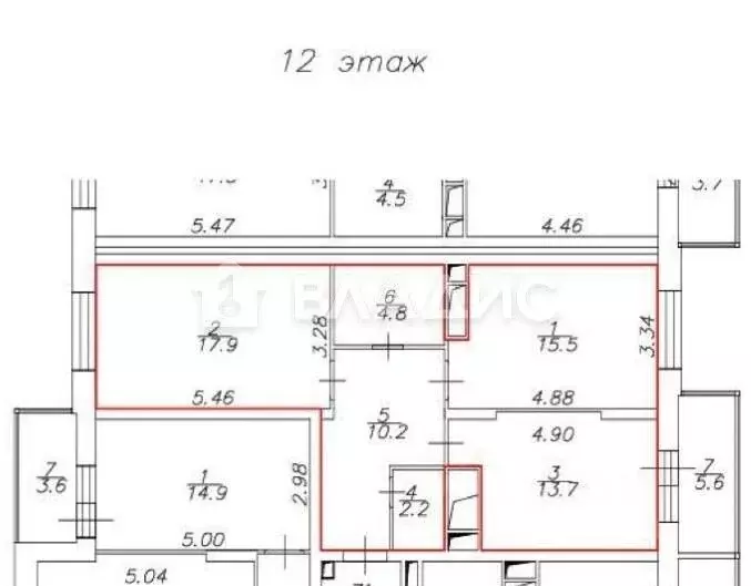 2-к кв. Москва ул. Наташи Качуевской, 5 (64.3 м) - Фото 2
