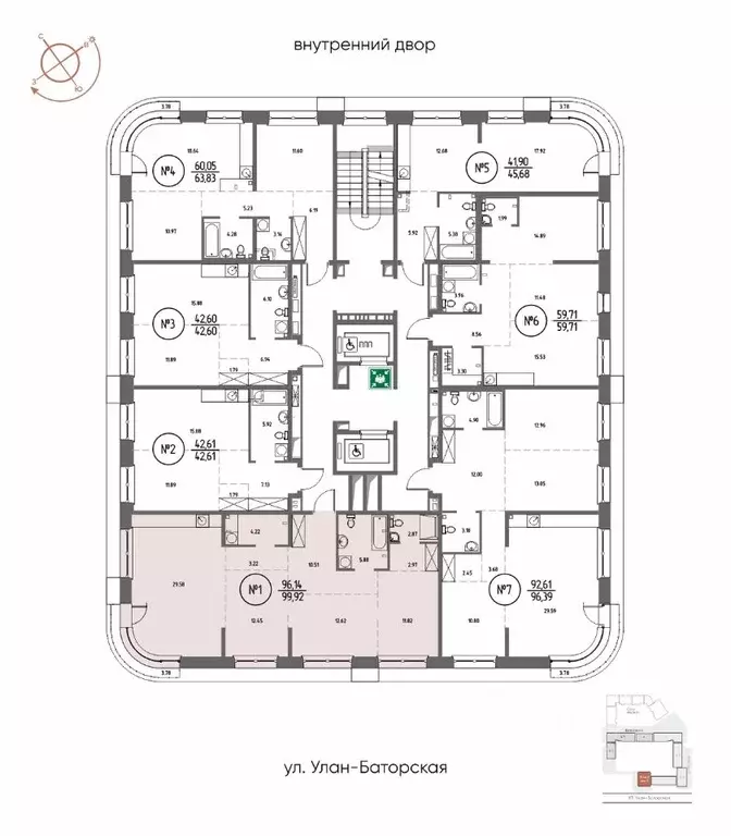 3-к кв. Иркутская область, Иркутск Макс жилой комплекс (99.92 м) - Фото 2