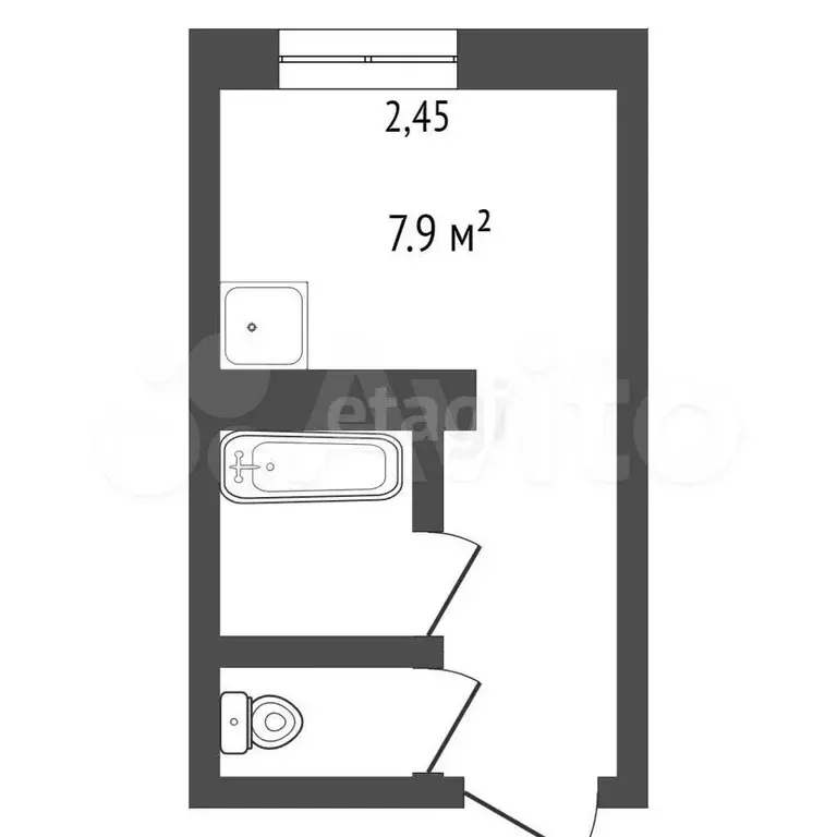 Квартира-студия, 12 м, 1/5 эт. - Фото 0