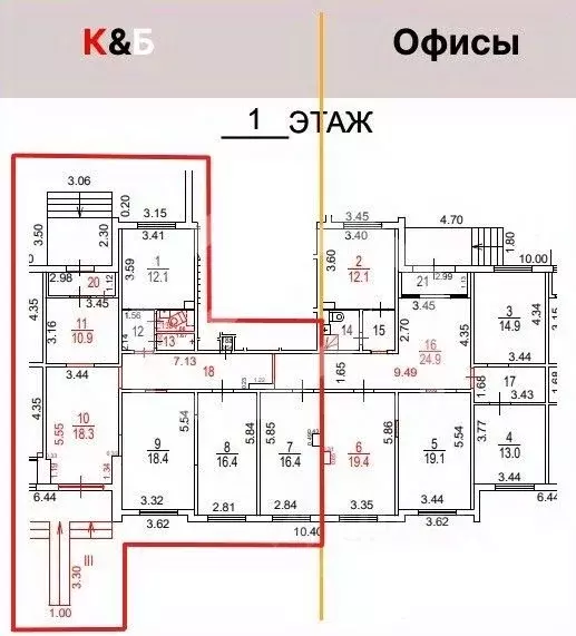 Помещение свободного назначения в Москва Кировоградская ул., 7 (115 м) - Фото 2