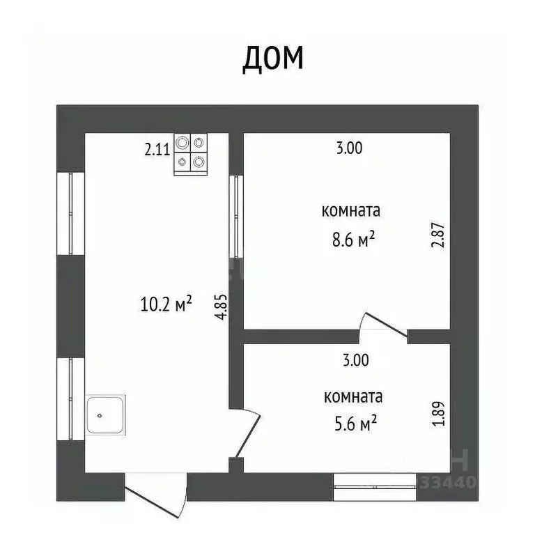 Дом в Тюменская область, Тюмень Текстильщик СНТ, ул. Зеленая (50 м) - Фото 1