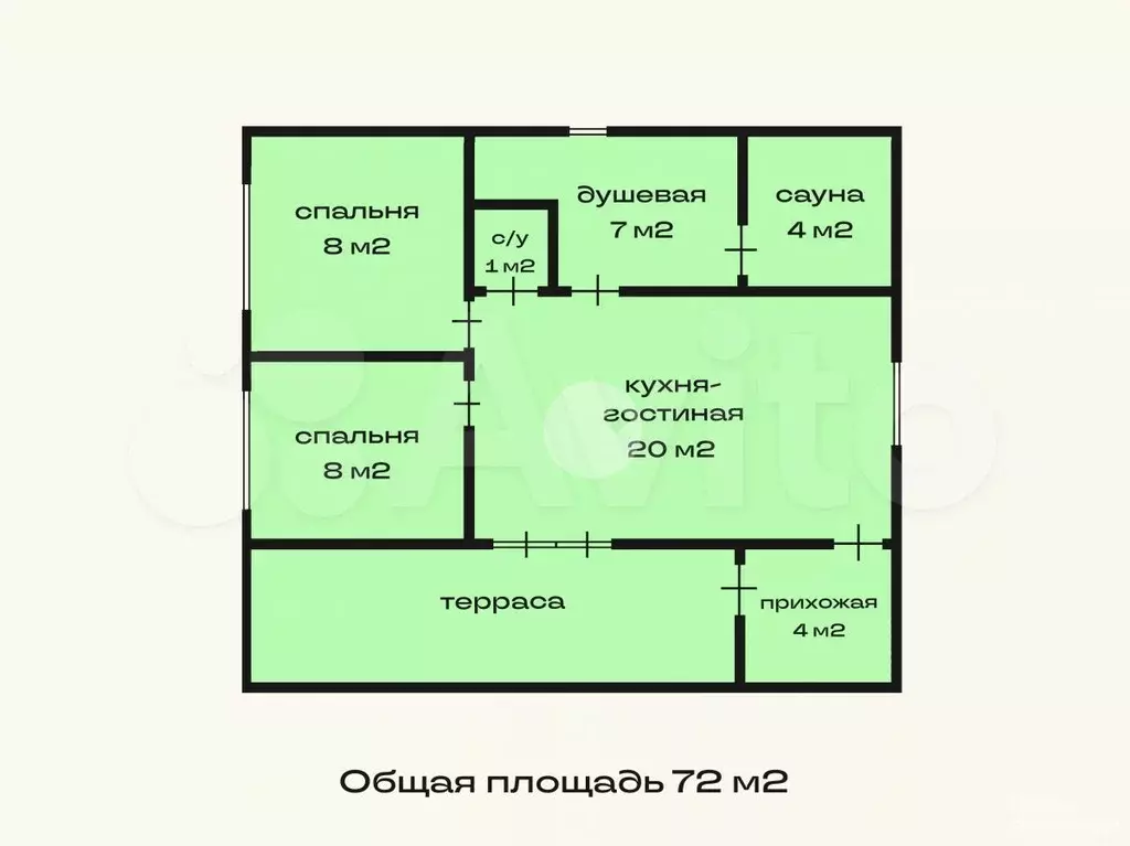 Дом 72 м на участке 6 сот. - Фото 0