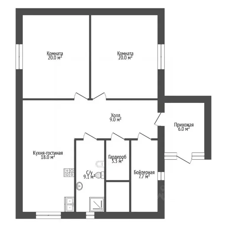 Дом в Тюменская область, Тюменский муниципальный округ, с. Перевалово ... - Фото 2