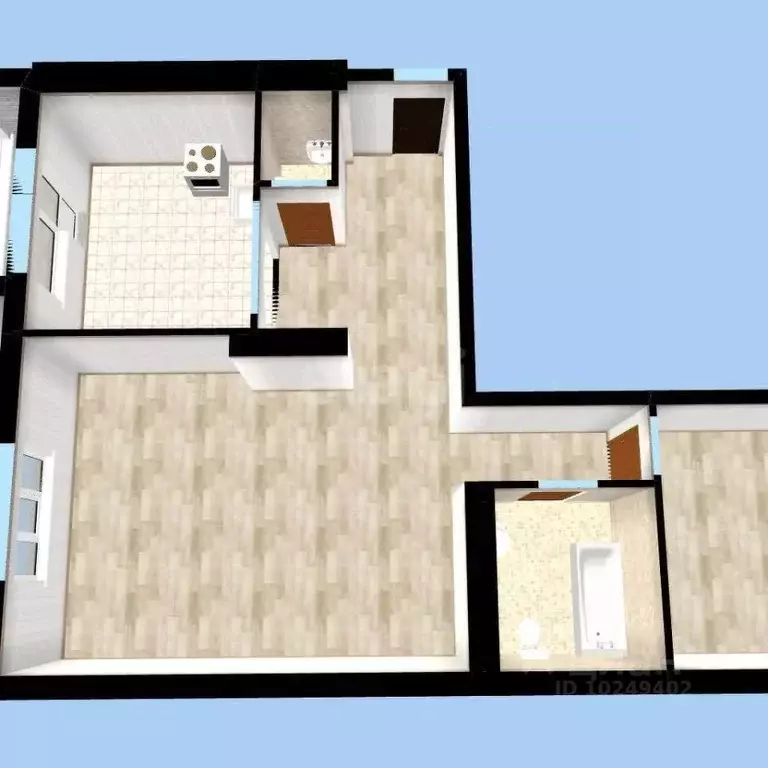 2-к кв. Башкортостан, Уфа ул. Менделеева, 152/3 (86.0 м) - Фото 1