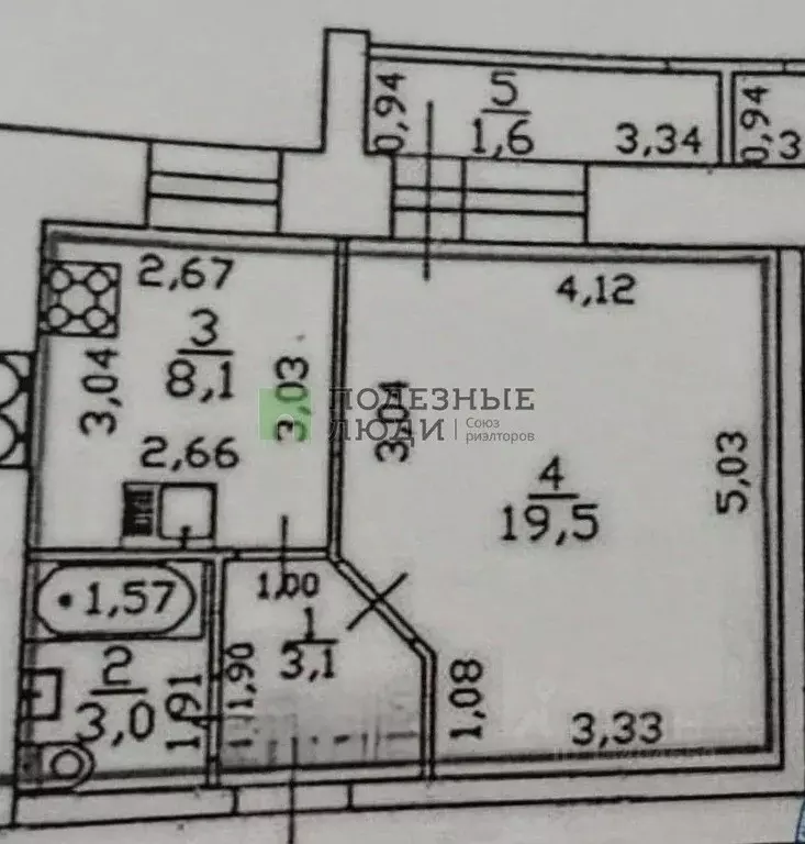 1-к кв. Марий Эл, Йошкар-Ола ул. Западная, 21 (35.0 м) - Фото 2