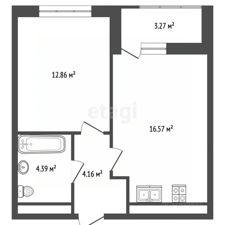 1-к кв. Москва ул. Коминтерна, 15 (38.1 м) - Фото 2