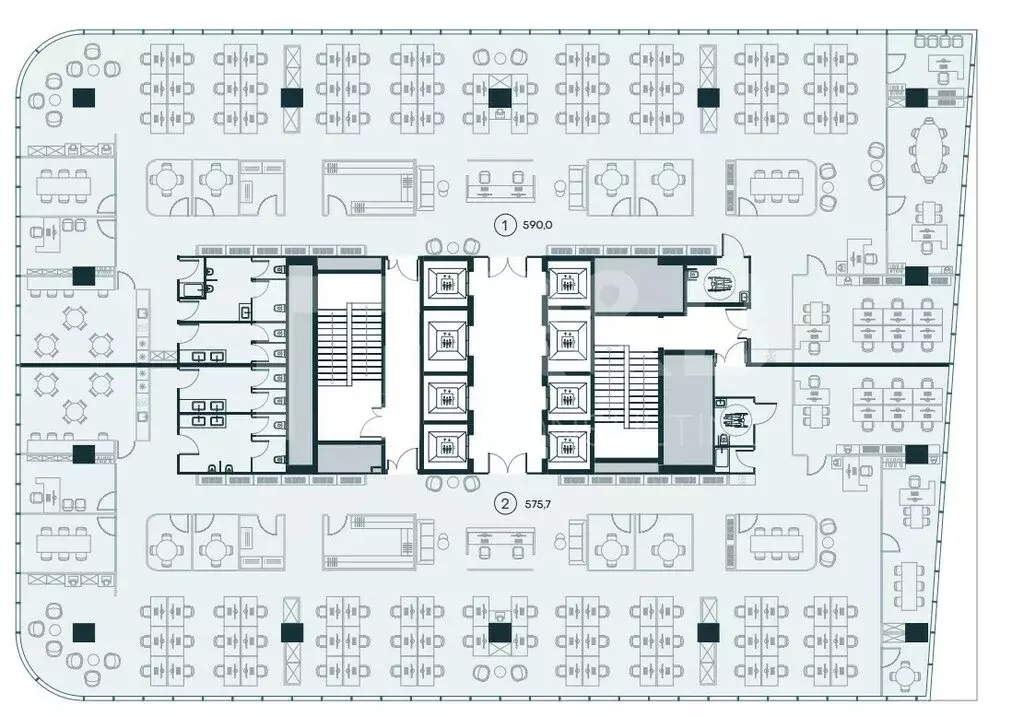 Офис (575.7 м) - Фото 1
