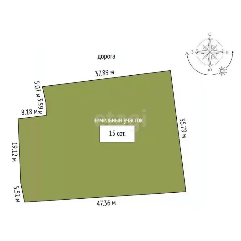 Участок в Саратовская область, Романовка рп ул. Ленина, 173 (15.0 ... - Фото 1