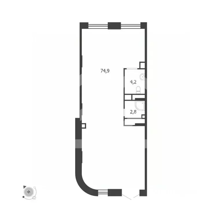 Помещение свободного назначения в Москва 3-я оч., Шагал жилой ... - Фото 1