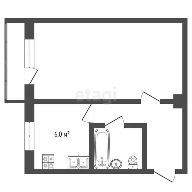 1-комнатная квартира: Муром, Кленовая улица, 15 (29.9 м) - Фото 1
