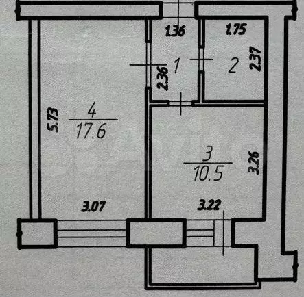 1-к. квартира, 35,5 м, 7/10 эт. - Фото 0