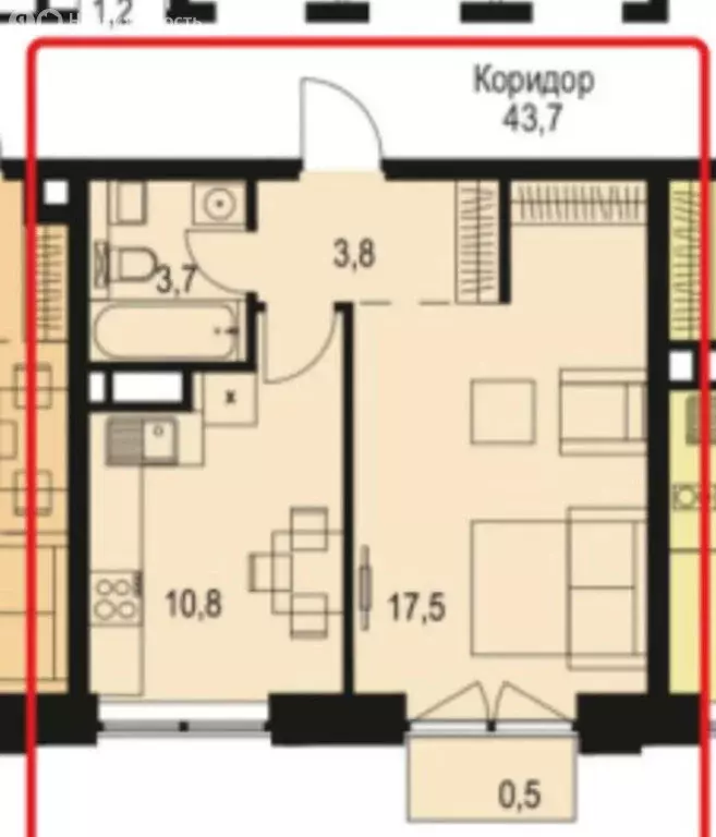 1-комнатная квартира: Москва, Причальный проезд, 10к2 (36.3 м) - Фото 1