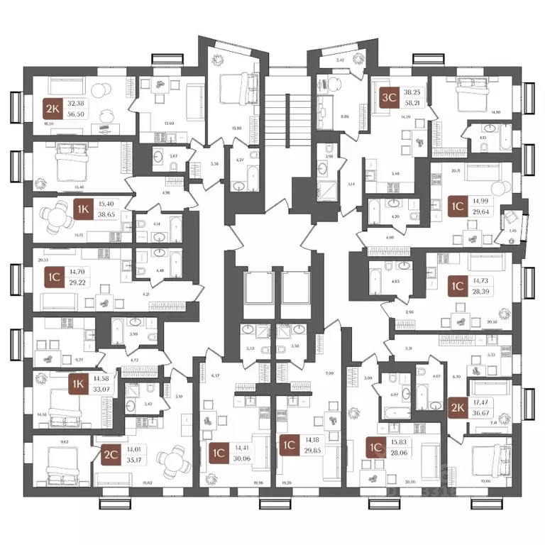 Студия Башкортостан, Уфа Глумилино жилрайон, Холмогоры жилой комплекс ... - Фото 2