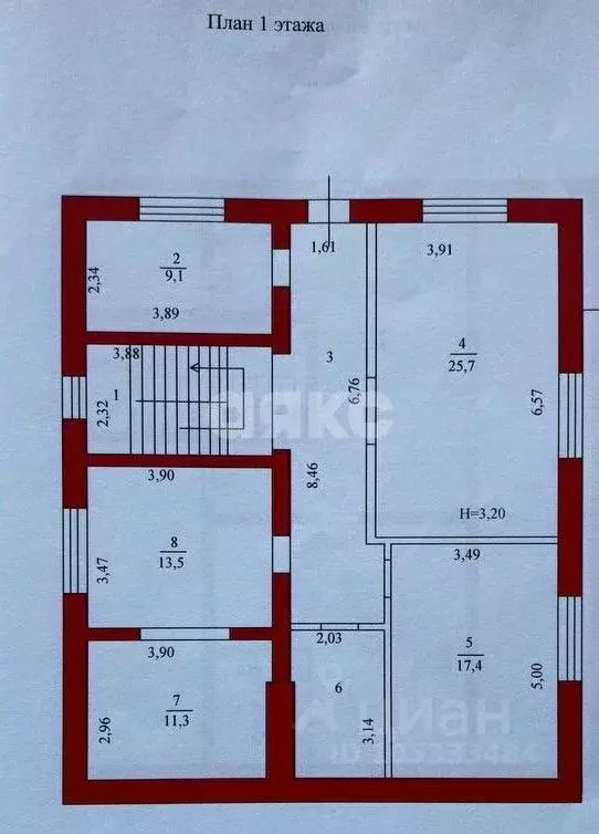 Дом в Волгоградская область, Городище рп Центральная ул. (172 м) - Фото 2