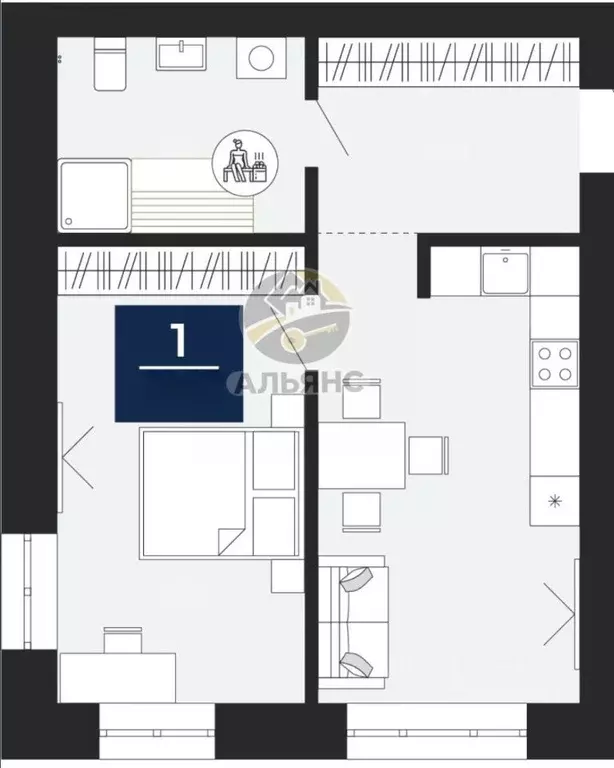 1-к кв. Ямало-Ненецкий АО, Новый Уренгой Славянский мкр, 2/1 (47.9 м) - Фото 2