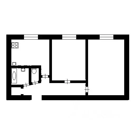 2-к кв. Коми, Ухта Чибьюская ул., 3 (43.9 м) - Фото 1