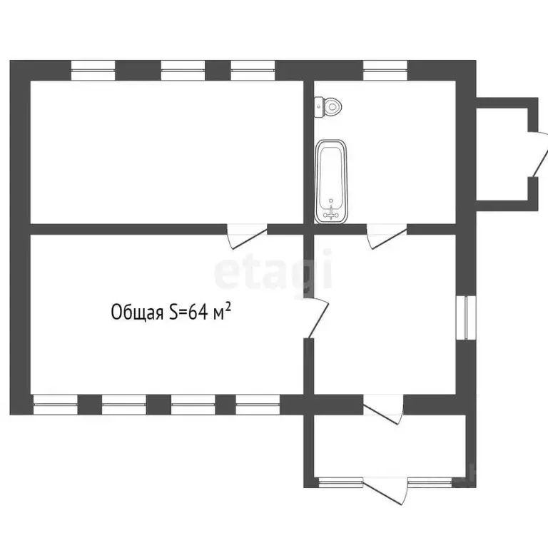 Дом в Брянская область, Навлинский район, Алтухово рп ул. Вокзальная, ... - Фото 2
