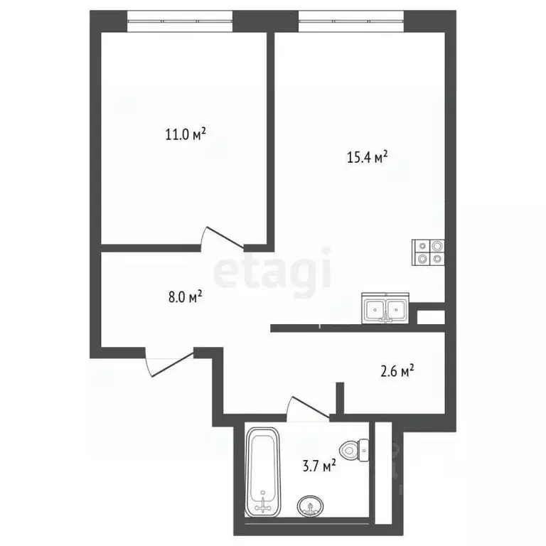 2-к кв. Москва проезд Стройкомбината, 1 (40.7 м) - Фото 2