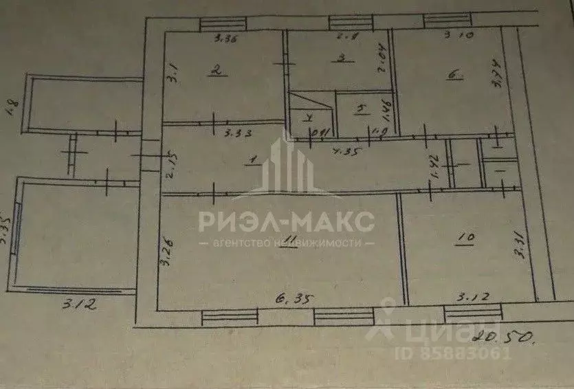 Дом в Брянская область, Жуковский муниципальный округ, д. Леденево 13 ... - Фото 2
