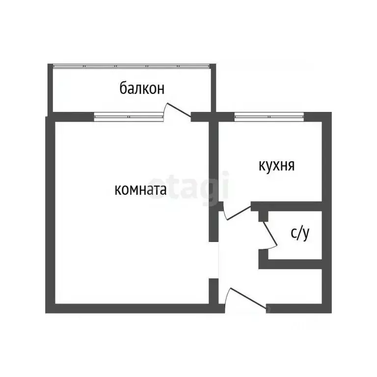 1-к кв. Воронежская область, Воронеж ул. Ворошилова, 45Б (34.4 м) - Фото 2