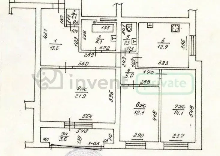 3-к кв. Калининградская область, Калининград ул. 1812 года, 53 (92.7 ... - Фото 2