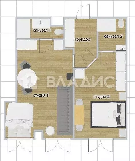 2-комнатная квартира: Москва, Причальный проезд, 8к1 (42 м) - Фото 1