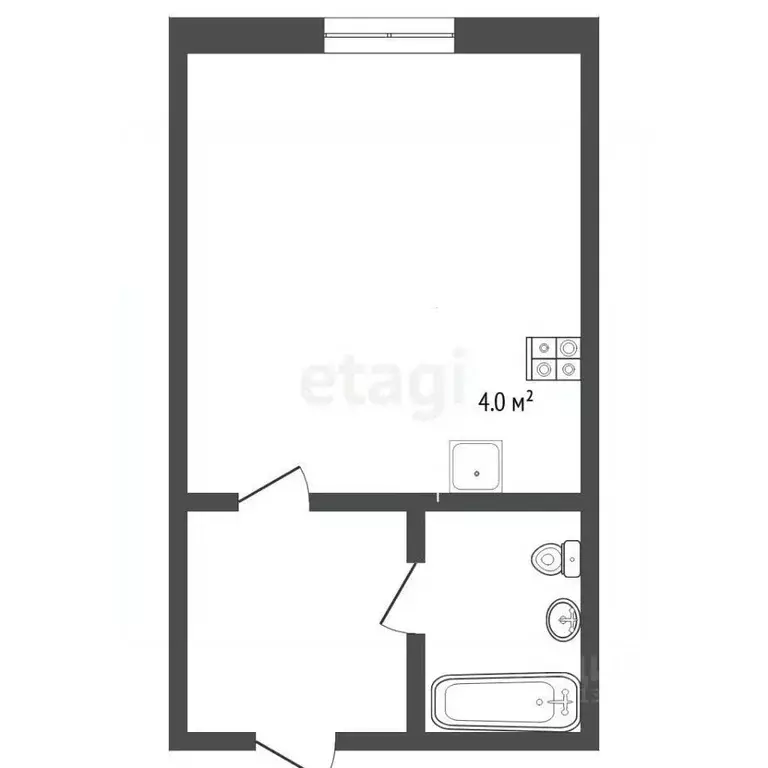 Студия Тюменская область, Тюмень ул. Станционная, 14А (14.7 м) - Фото 2