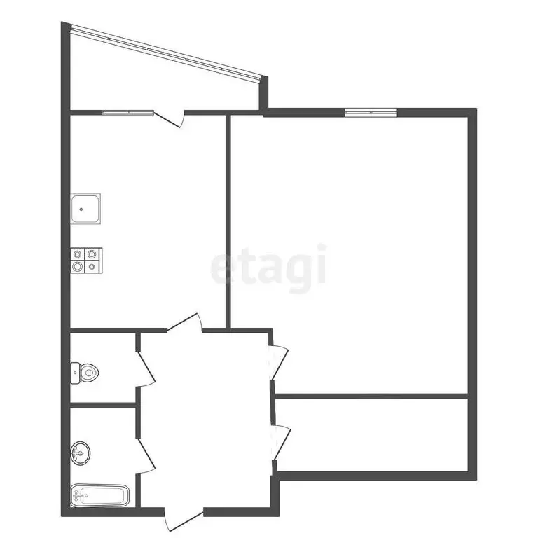 1-комнатная квартира: Обнинск, Пионерский проезд, 21 (35.7 м) - Фото 0