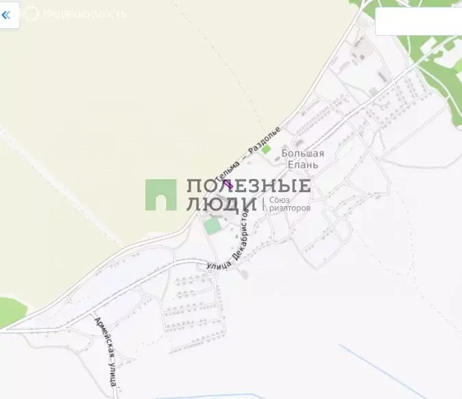 Участок в село Большая Елань, Нагорная улица (15 м) - Фото 2