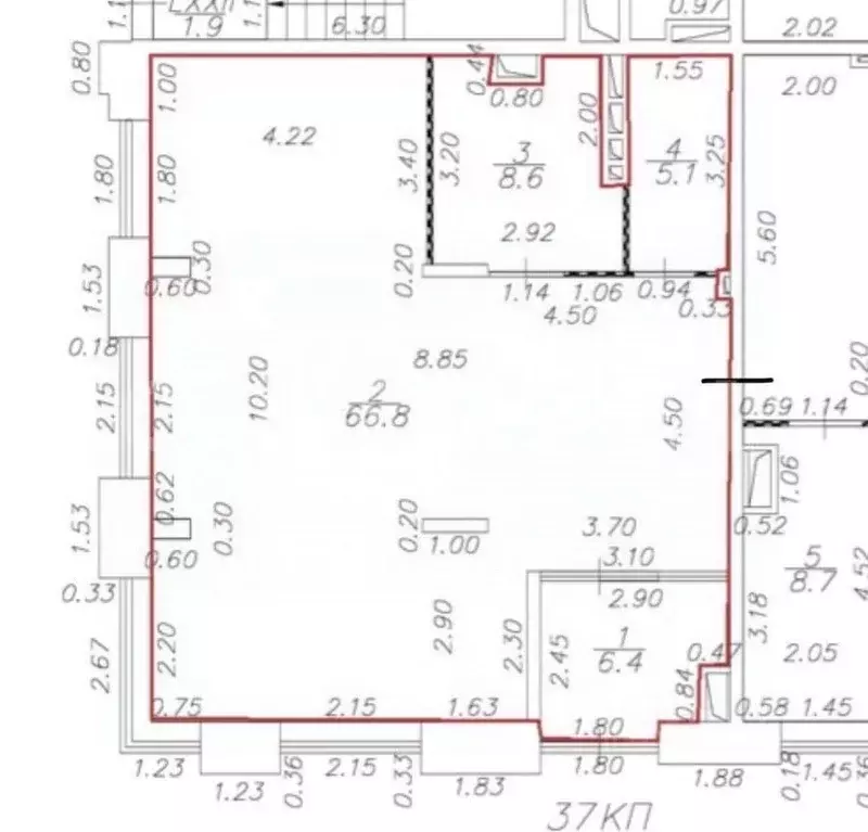 Помещение свободного назначения в Москва ул. 1-я Бухвостова, 2к3 (87 ... - Фото 2