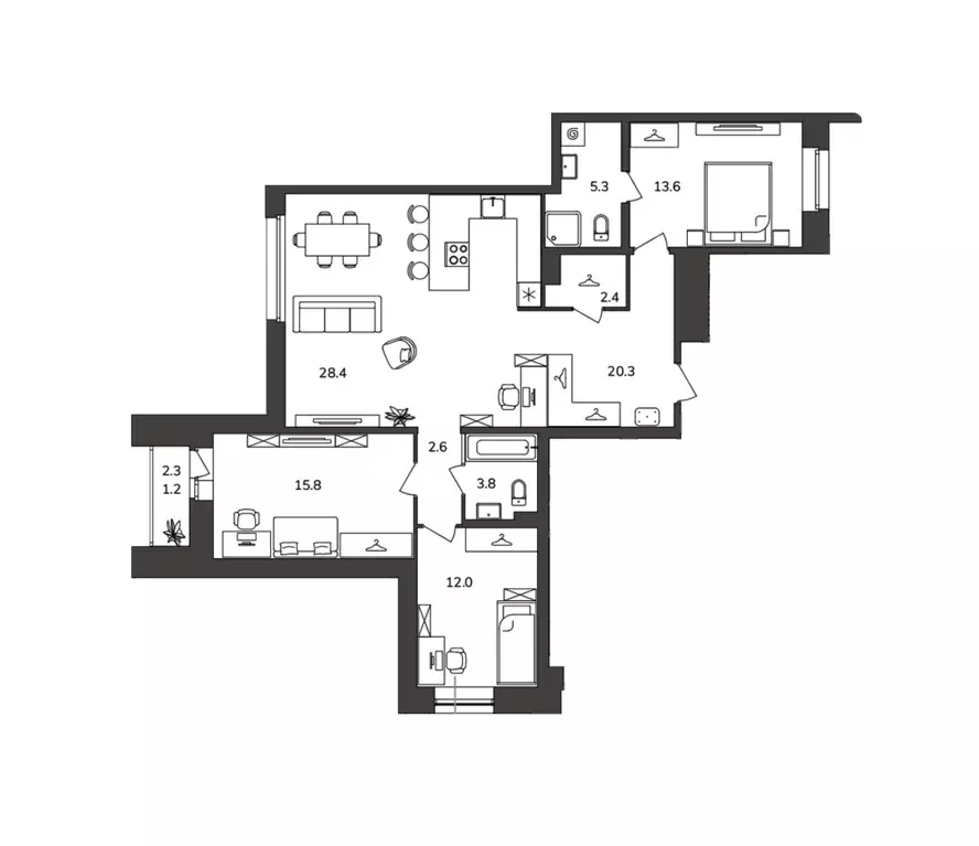 Продаётся 3-к квартира, 105.4 м - Фото 0