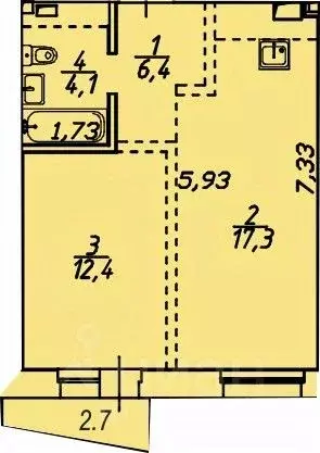 1-к кв. Иркутская область, Иркутский район, Маркова рп, Стрижи кв-л 15 ... - Фото 0