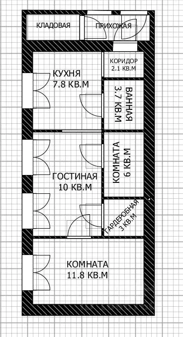 3-к кв. Оренбургская область, Оренбург Беляевская ул., 33 (44.1 м) - Фото 1