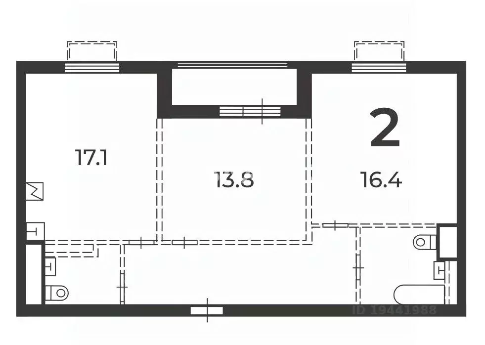 2-к кв. Москва Никитинская ул., 21К3 (66.7 м) - Фото 2