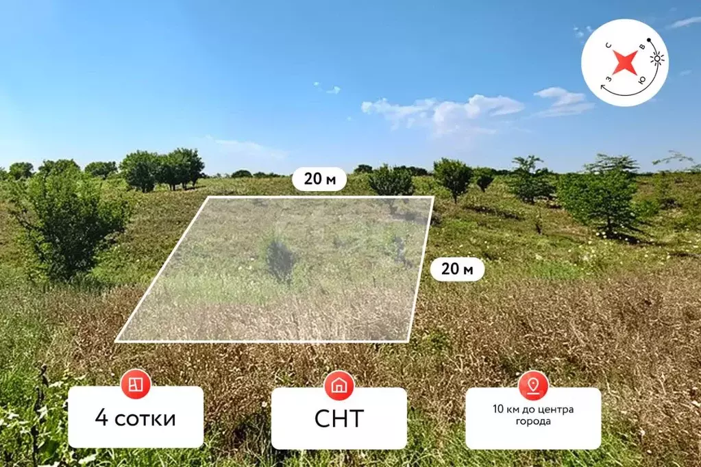 Участок в Краснодарский край, Темрюк Радуга СНТ, ул. Бирюзовая (4.0 ... - Фото 1
