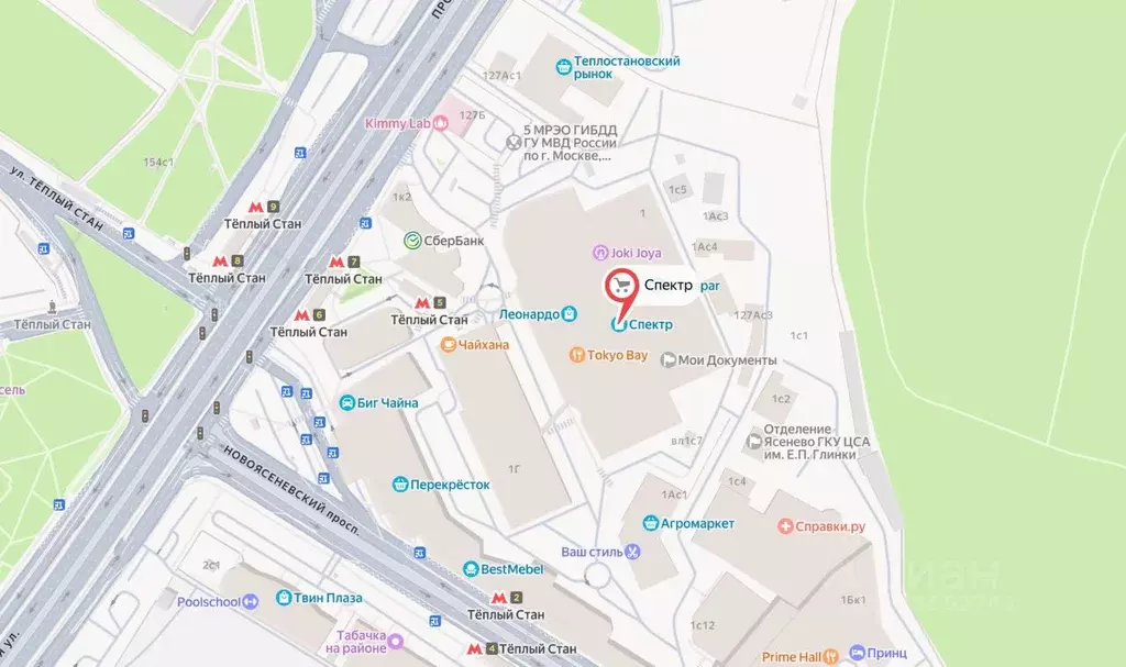 Помещение свободного назначения в Москва Новоясеневский просп., 1 ... - Фото 2