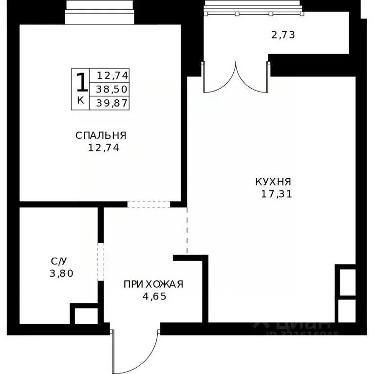 1-к кв. Нижегородская область, Нижний Новгород Ленгородок мкр, Мед ... - Фото 1