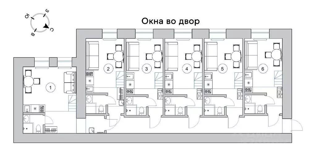 Студия Санкт-Петербург Миллионная ул., 25 (19.3 м) - Фото 2