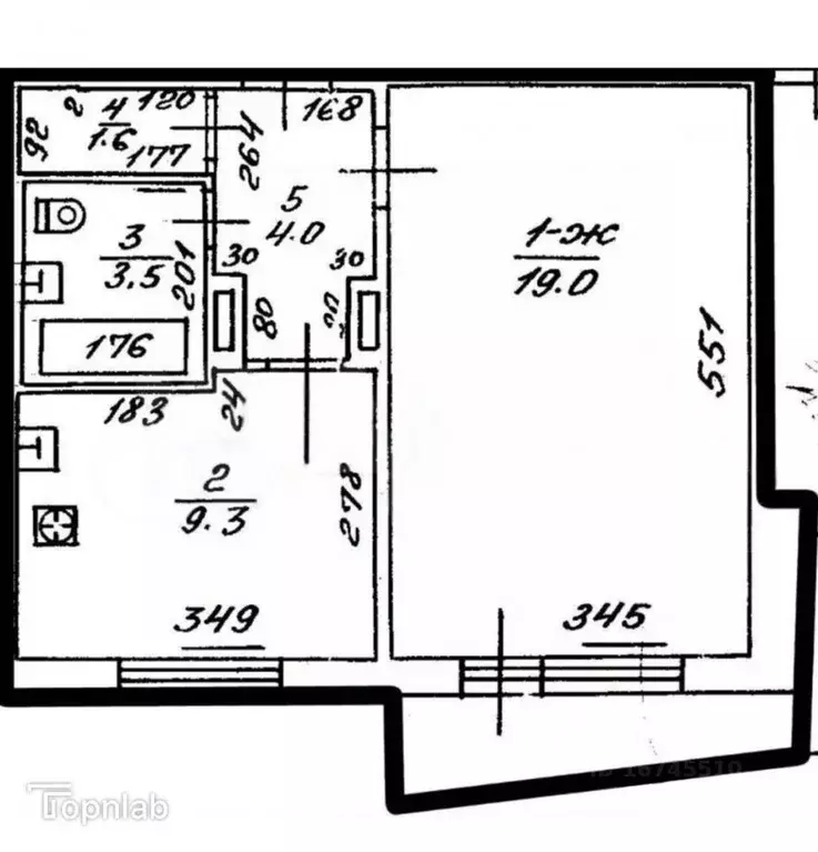 1-к кв. Калининградская область, Калининград Зеленая ул., 21 (37.7 м) - Фото 1