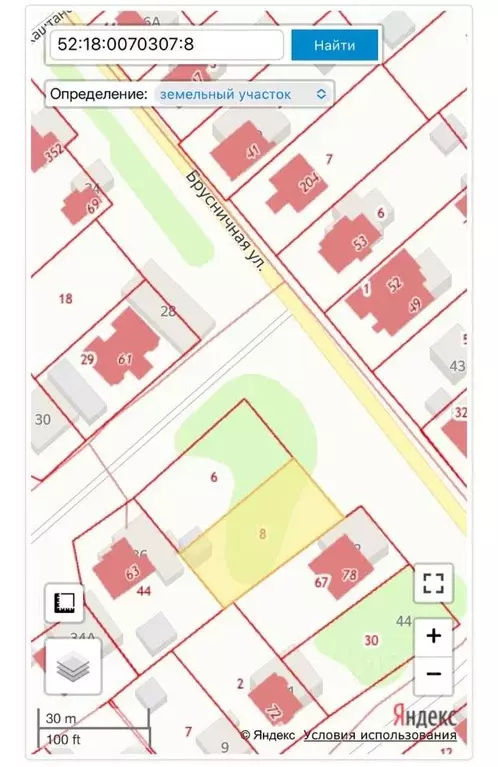 Участок в Нижегородская область, Нижний Новгород Брусничная ул. (9.5 ... - Фото 1