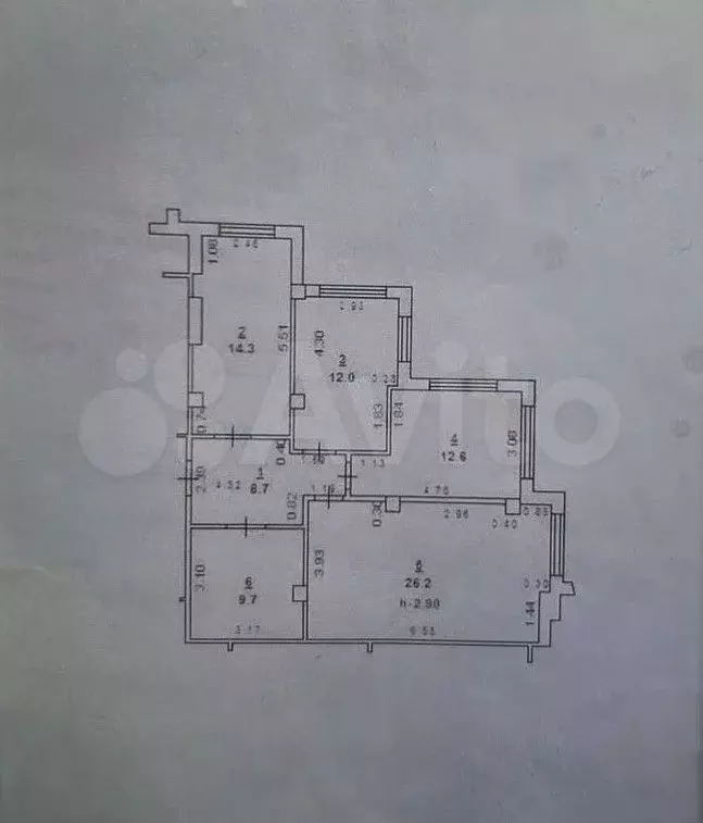 3-к. квартира, 83,5 м, 1/4 эт. - Фото 0