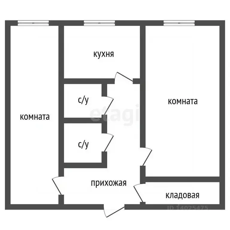 2-к кв. Владимирская область, Ковров Муромская ул., 23/2 (45.1 м) - Фото 2